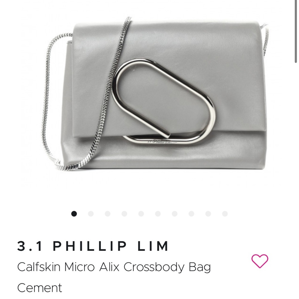 3.1 PHILLIP LIM
Calfskin Micro Alix Crossbody Bag Cement